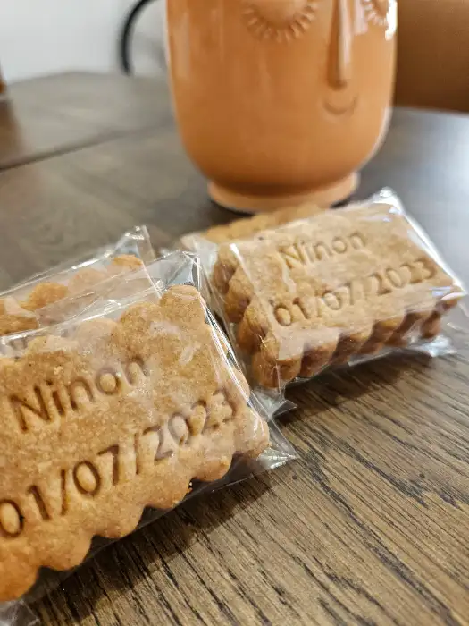 Biscuits personnalisés : un prénom, une date, un logo…